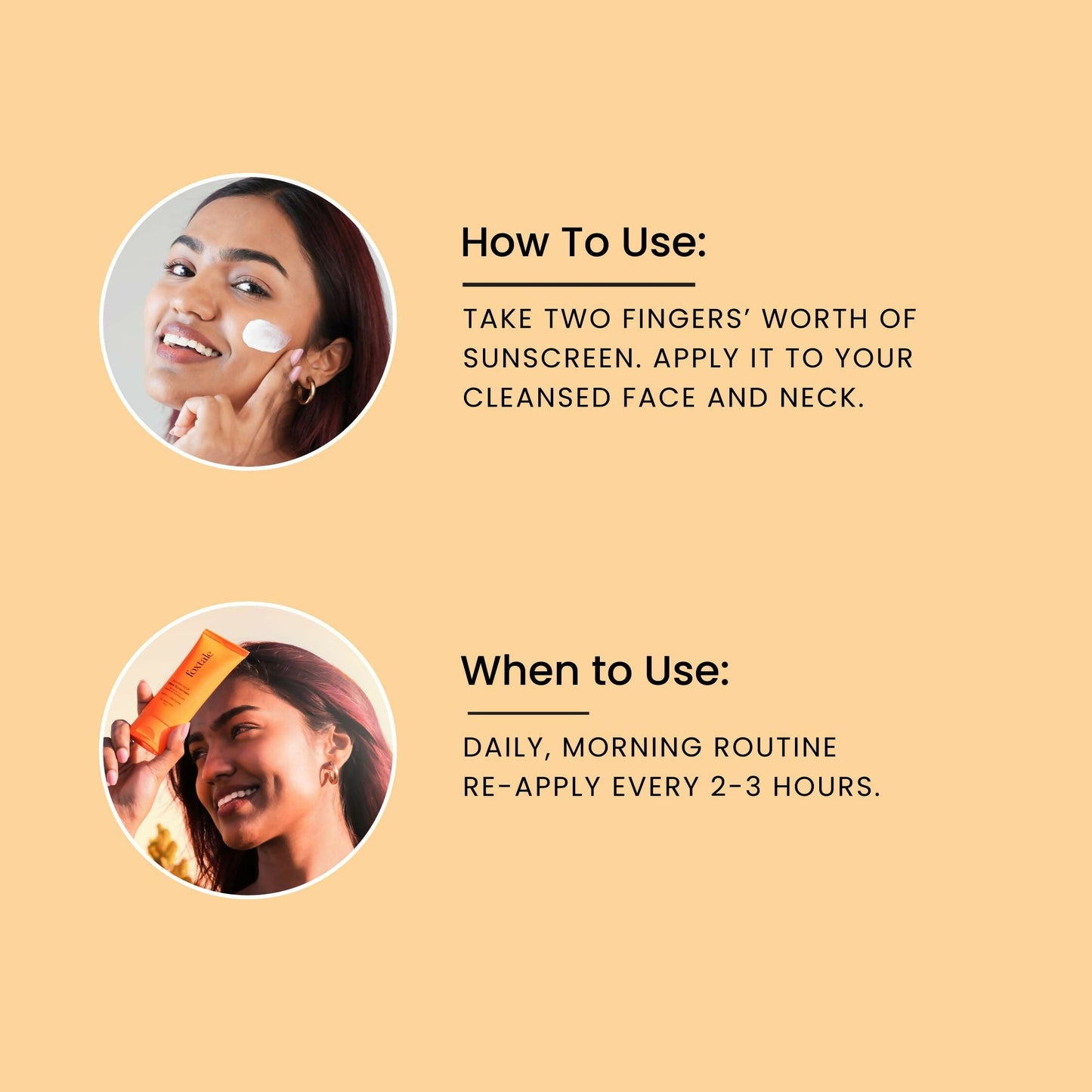 Foxtale Glow Sunscreen SPF 50 PA++++ Lightweight With Vitamin C And Niacinamide For a Dewy Glow, UVA And UVB Filters Prevents Tan - Swadesiicart