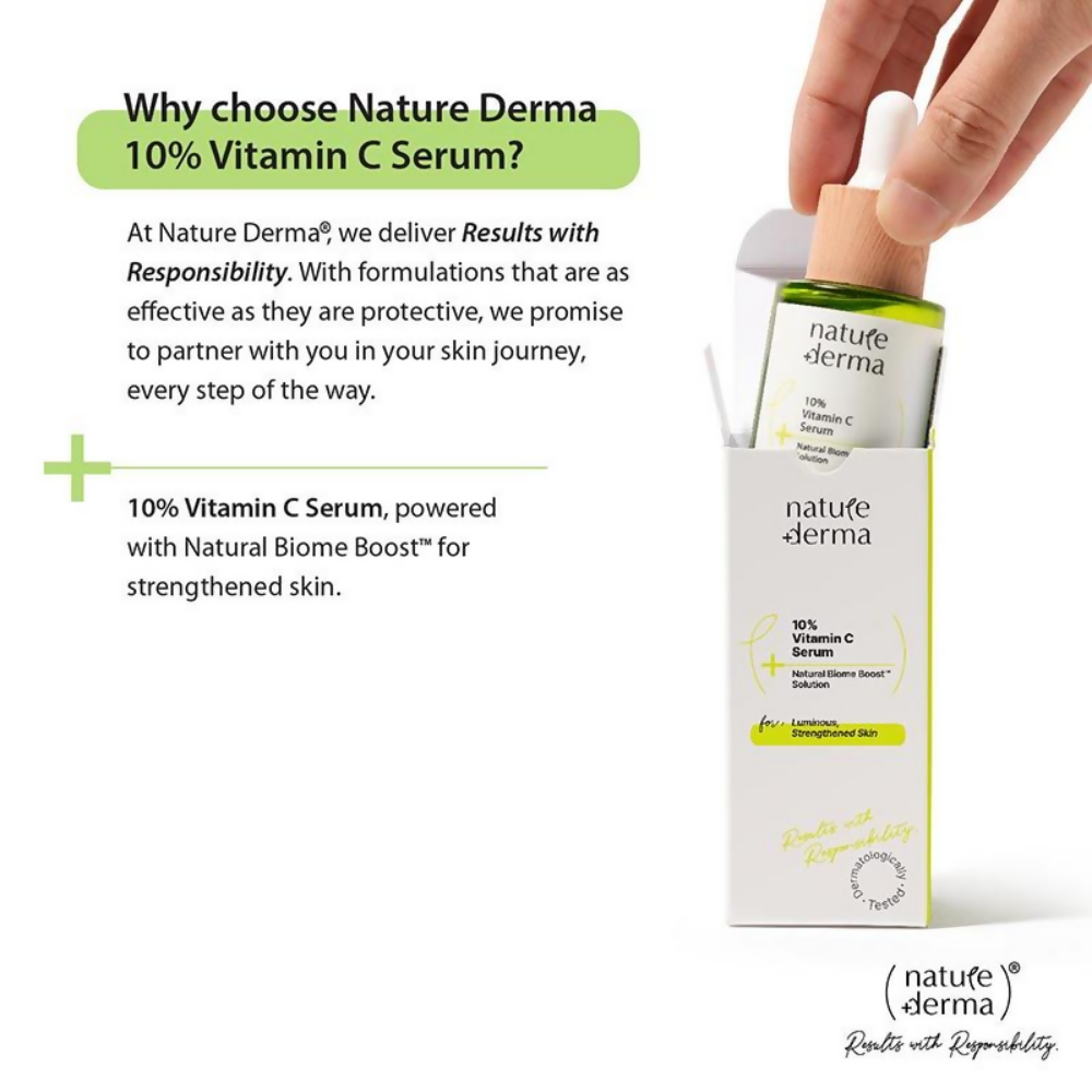 Nature Derma 10% Vitamin C Serum - Swadesiicart