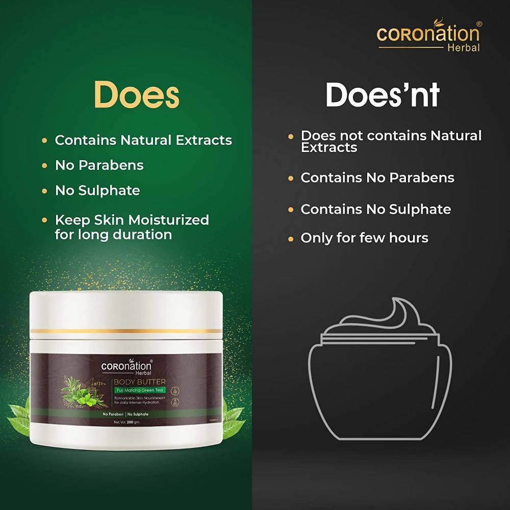 Coronation Herbal Fuji Matcha Green Tea Body Butter | Swadesiicart