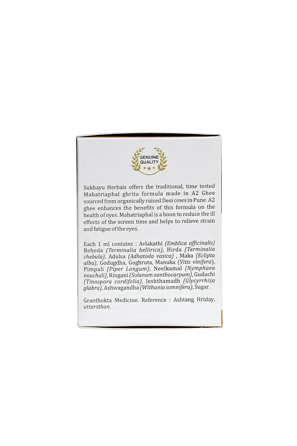 Sukhayu Herbals Mahatriphal Ghrita | Swadesiicart