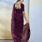 Wine Georgette Designer Printed Ready to Wear Saree - Samyana | Swadesiicart