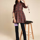 Black Poly Rayon Digital Printed A-line Top - Tarini - Swadesiicart