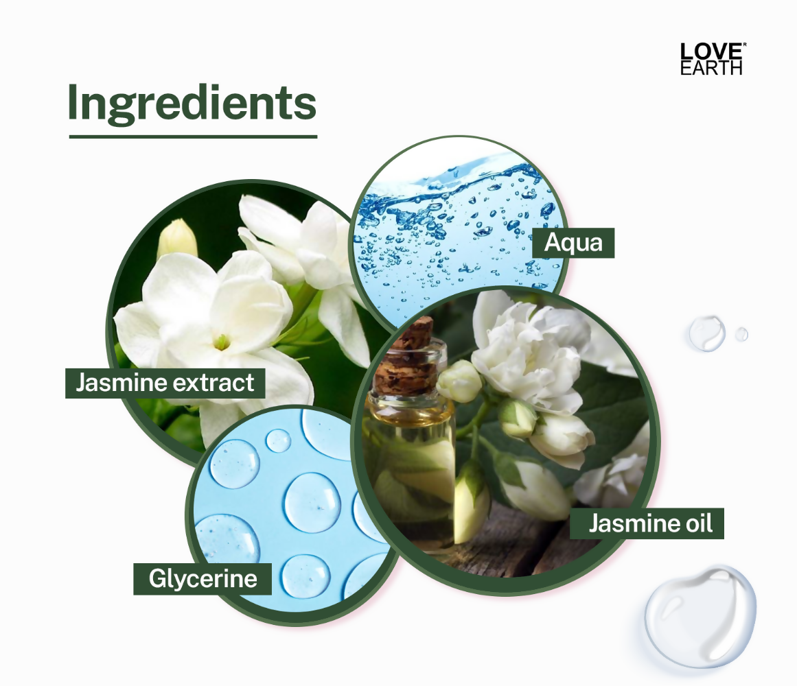 Love Earth Jasmine Face Mist - Swadesiicart