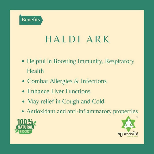 Ayurvedix Haldi Ark ( Turmeric ) - Swadesiicart