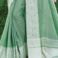 Shree Shyam Fashion Rama Green Linen Saree