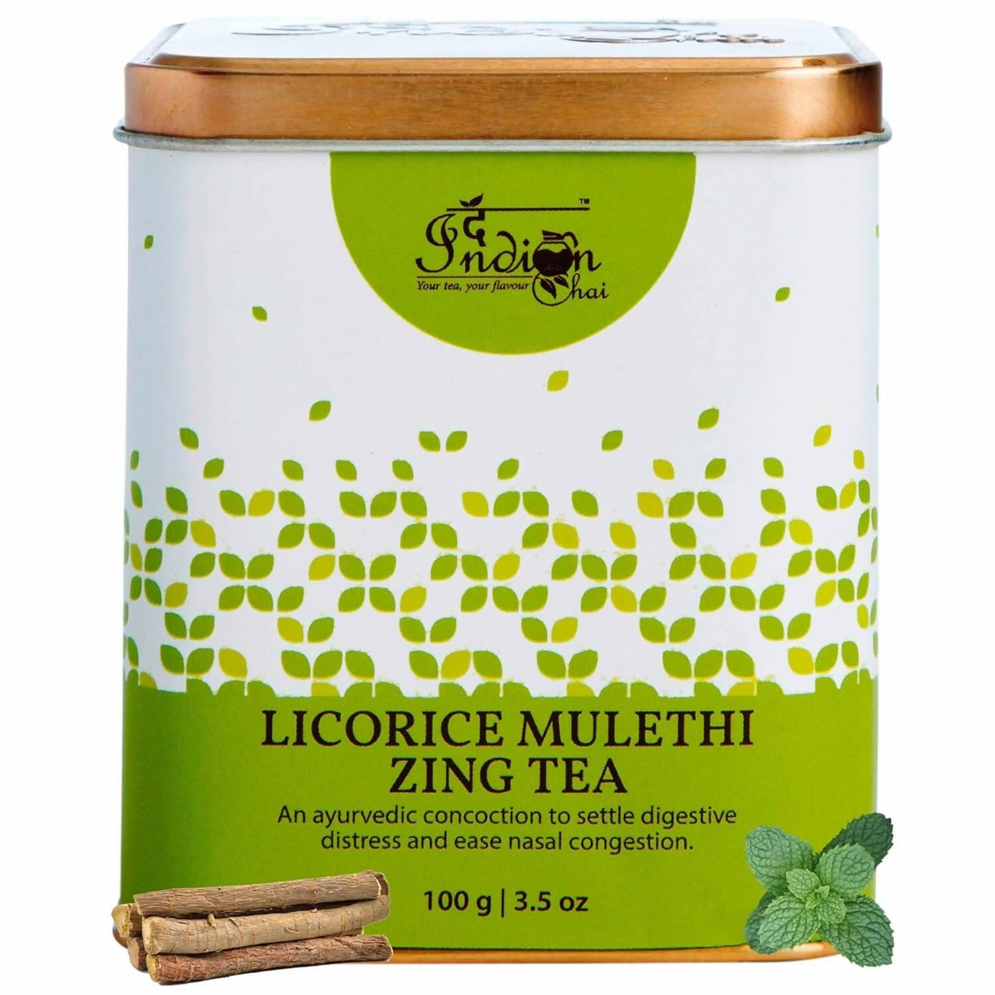 The Indian Chai - Licorice Mulethi Zing Ayurvedic Tea | Swadesiicart