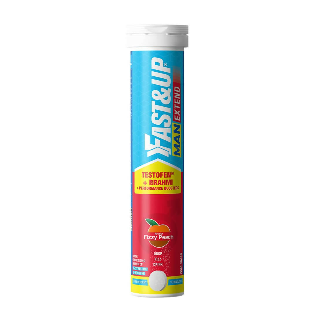 Fast&Up Man Extend Effervescent Tablets - Peach Flavor - Swadesiicart