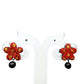 Terracotta Star Studs With Drops