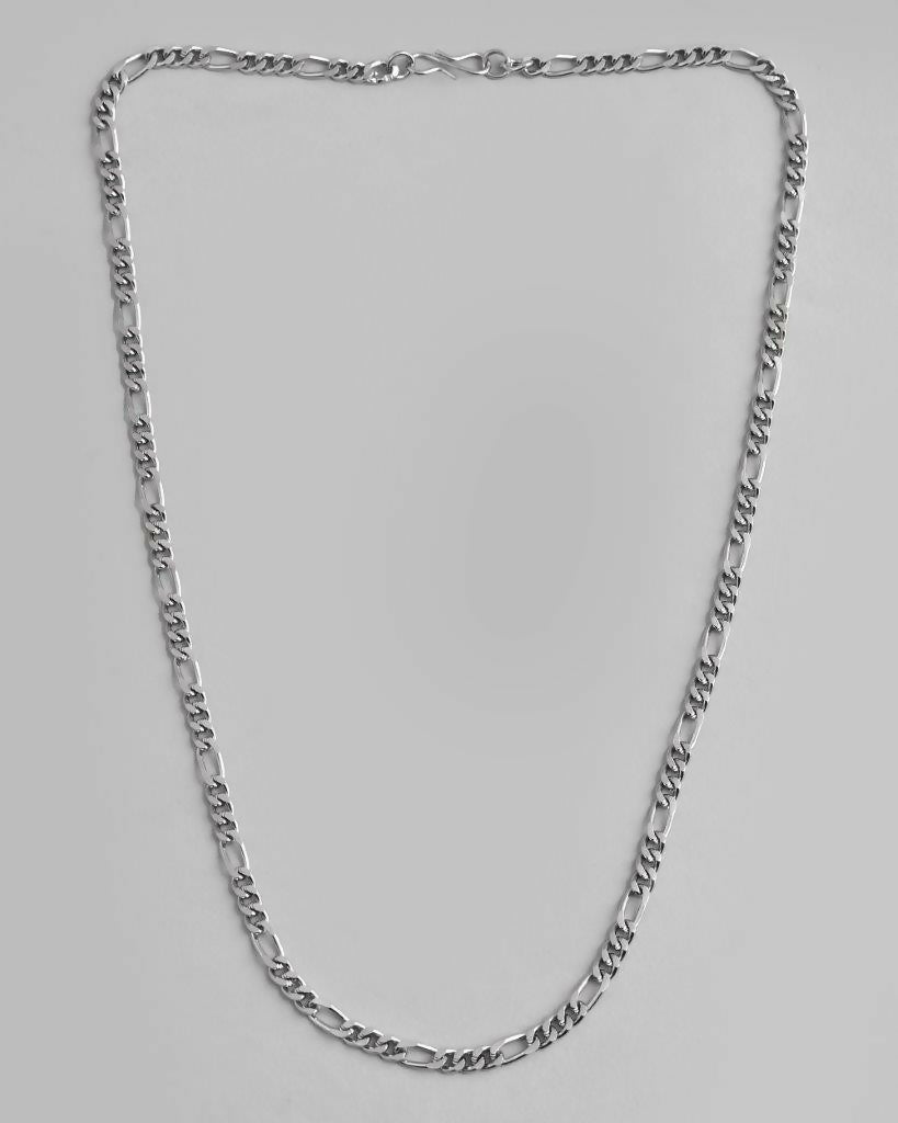 VOJ Silver Plated Cuban Link Chain | Swadesiicart