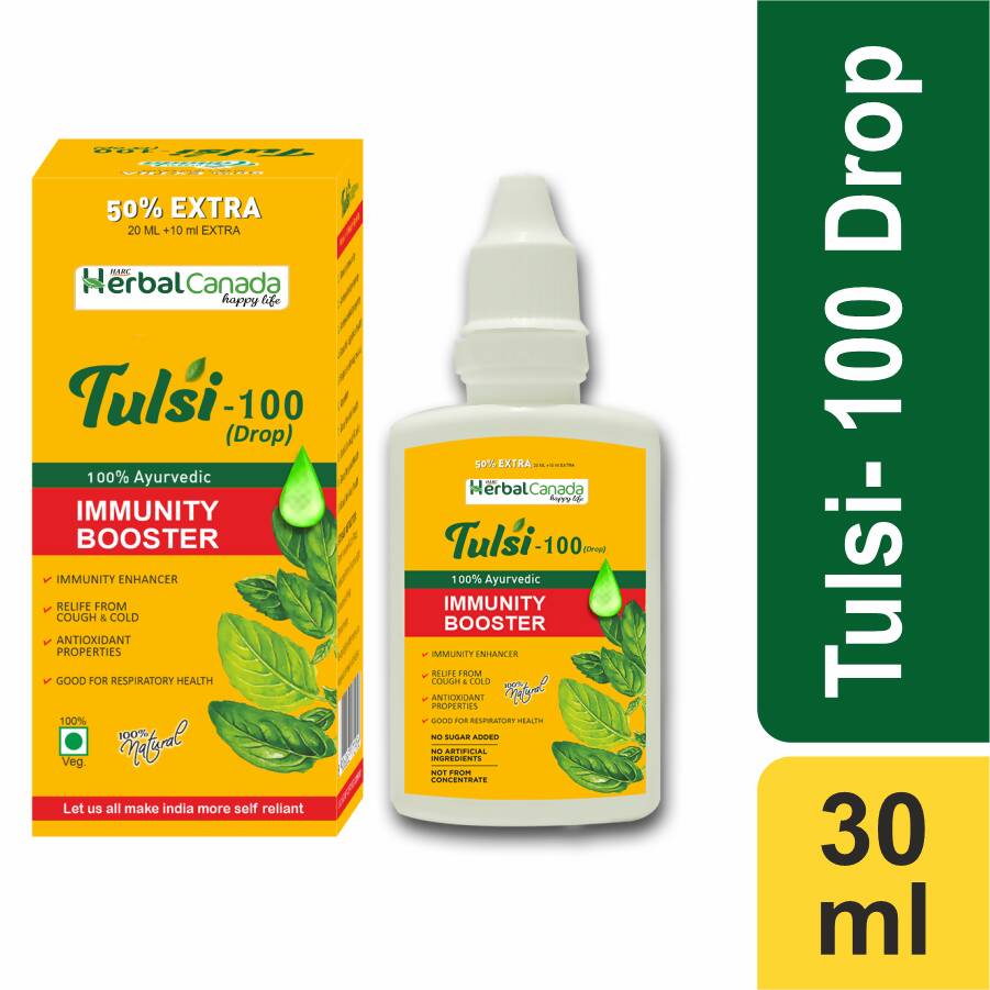 Herbal Canada Tulsi 100 Drops - Swadesiicart