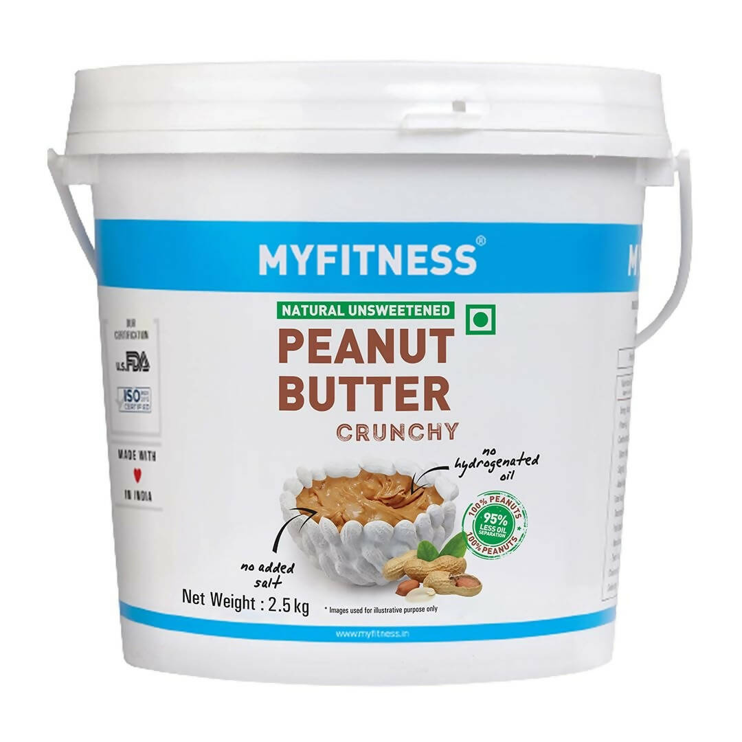 Myfitness All Natural Unsweetened Peanut Butter Crunchy - Swadesiicart