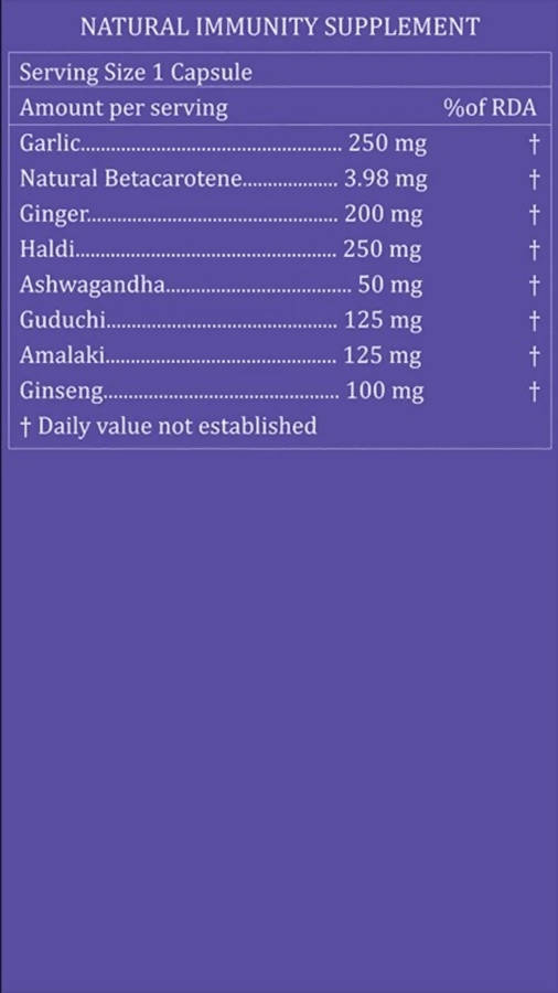 Purayati Natural Immunity Supplement Capsules | Swadesiicart