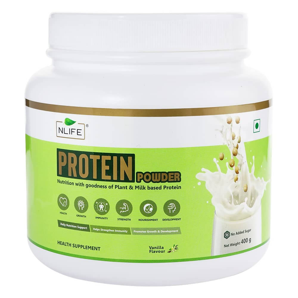 NLife Protein Powder Vanilla Flavor - Swadesiicart
