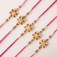 Alluring Meenakari Set of 5 Rakhi