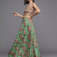 Ahalyaa Women's Traditional wear Lehenga Choli - Green | Swadesiicart