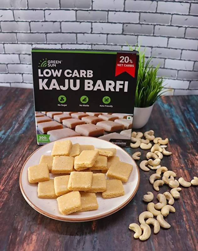 Green Sun Low Carb Kaju barfi | Swadesiicart