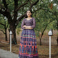 Aayaa Pure Chanderi Gown With Heavy Digital Print - Multi Color