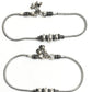 Mominos Fashion Kamal Johar Oxidised Party Wear Silver Anklets | Swadesiicart