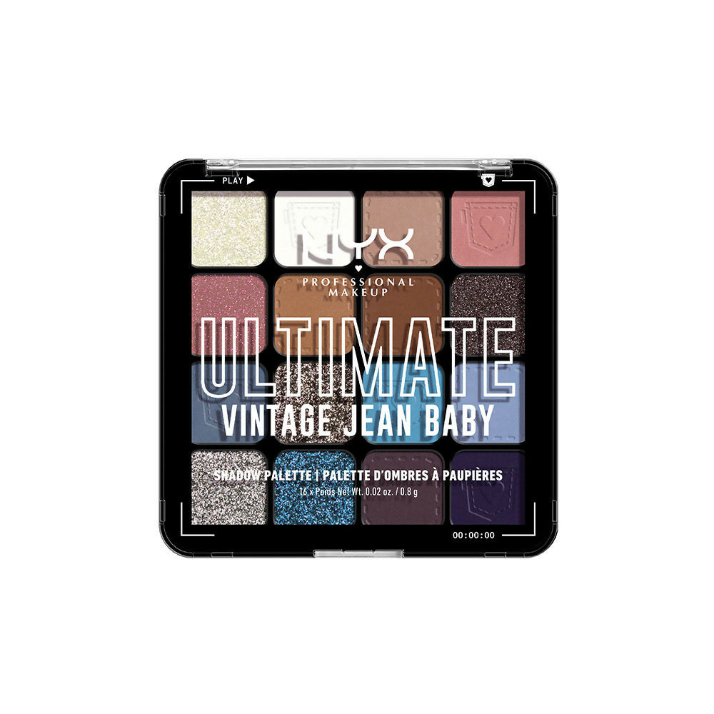 NYX Professional Makeup Ultimate Shadow Palette - Vintage Jeans - Swadesiicart