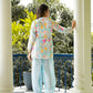 Casual Fashionable Multi Muslin Cotton co-ord set - Manya - Swadesiicart