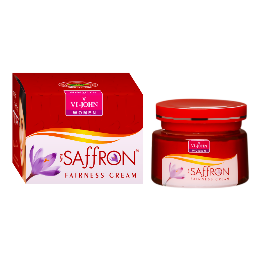 VI-JOHN Saffron Advance Skin Fairness Cream with Vitamin E & Mulberry Extracts | Swadesiicart