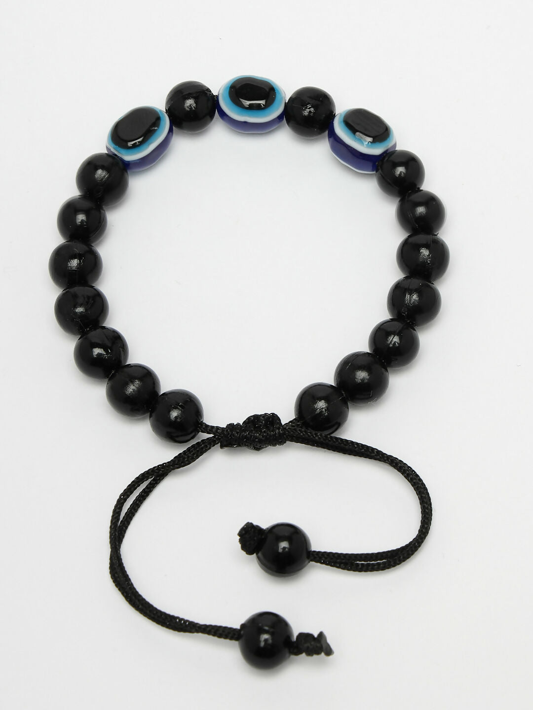NVR Set of 2 Black Evil Eye Bracelet for Men's & Women - Swadesiicart