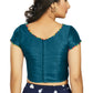Aastha Fashion Women's Teal Art Silk Designer Party Wear Readymade Blouse