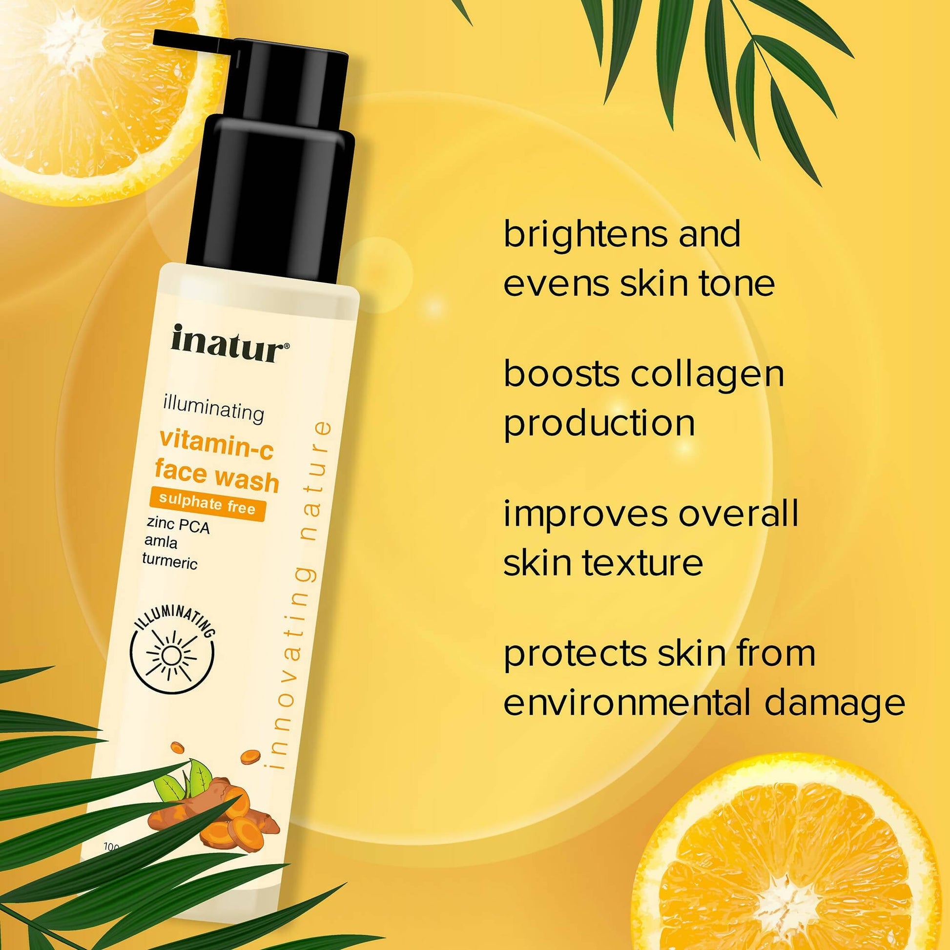 Inatur Vitamin C Face Wash - Swadesiicart
