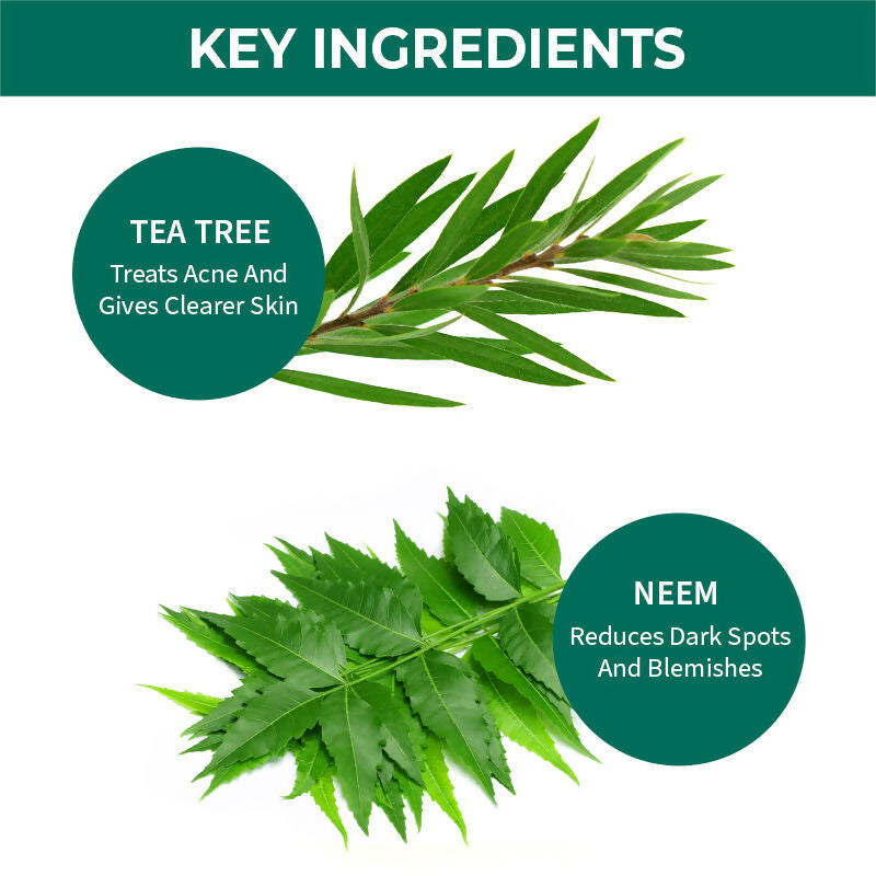 Nykaa Naturals Tea Tree & Neem Purifying Face Wash for Acne - Swadesiicart