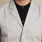 Even Apparels Men's Grey Waistcoat with Notched Lapel | Swadesiicart