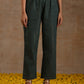 trueBrowns Dark Green Gold Cotton High-Low Co-Ord Set - Swadesiicart