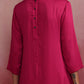 trueBrowns Magenta Highlow Modal Kurta Set | Swadesiicart