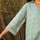 trueBrowns Blue Cotton Cutwork Embroidered Co-ord Set - Swadesiicart