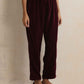 trueBrowns Purple Velvet Kurta Co-ord Set - Swadesiicart