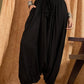 InWeave Black Solid Harem Pant - Swadesiicart