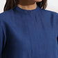 trueBrowns Blue Slub Kurta Set | Swadesiicart