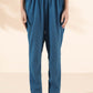 trueBrowns Blue Cotton Dobby Co-ord Set - Swadesiicart