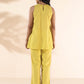 trueBrowns Lime Cotton Sleeveless Co-ord Set - Swadesiicart