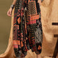 InWeave Black Multi Ethnic Harem Pant - Swadesiicart