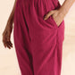 trueBrowns Carrot Cotton Dobby Kurta Pant Set | Swadesiicart