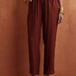 trueBrowns Brown Print Flared Co-ord Set - Swadesiicart