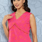 Ahalyaa Floral Printed Empire Gotta Patti Kurta With Palazzos | Swadesiicart