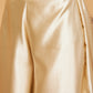 InWeave Women's Beige Red Brocade Oneshoulder Top Satin W Palazzo Set - Swadesiicart