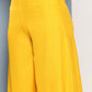 InWeave Women's Yellow Ray Strappy Kurta Set With Yellow Zig Zag Cotton Dupatta - Swadesiicart