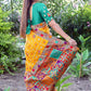 Lorenvalley Fashion Premium Yellow Dola Silk Embroidery and Diamond work with Jacquard Lace Border Saree - Swadesiicart