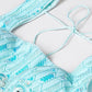 House of Panchhi Turquoise Blue Georgette Sequinse Embroidery Lehenga Choli & Dupatta | Swadesiicart