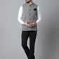 Even Apparels Men's Grey Pure Wool Nehru Jacket | Swadesiicart