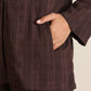 trueBrowns Cola Cotton Dobby Pant Suit Set - Swadesiicart