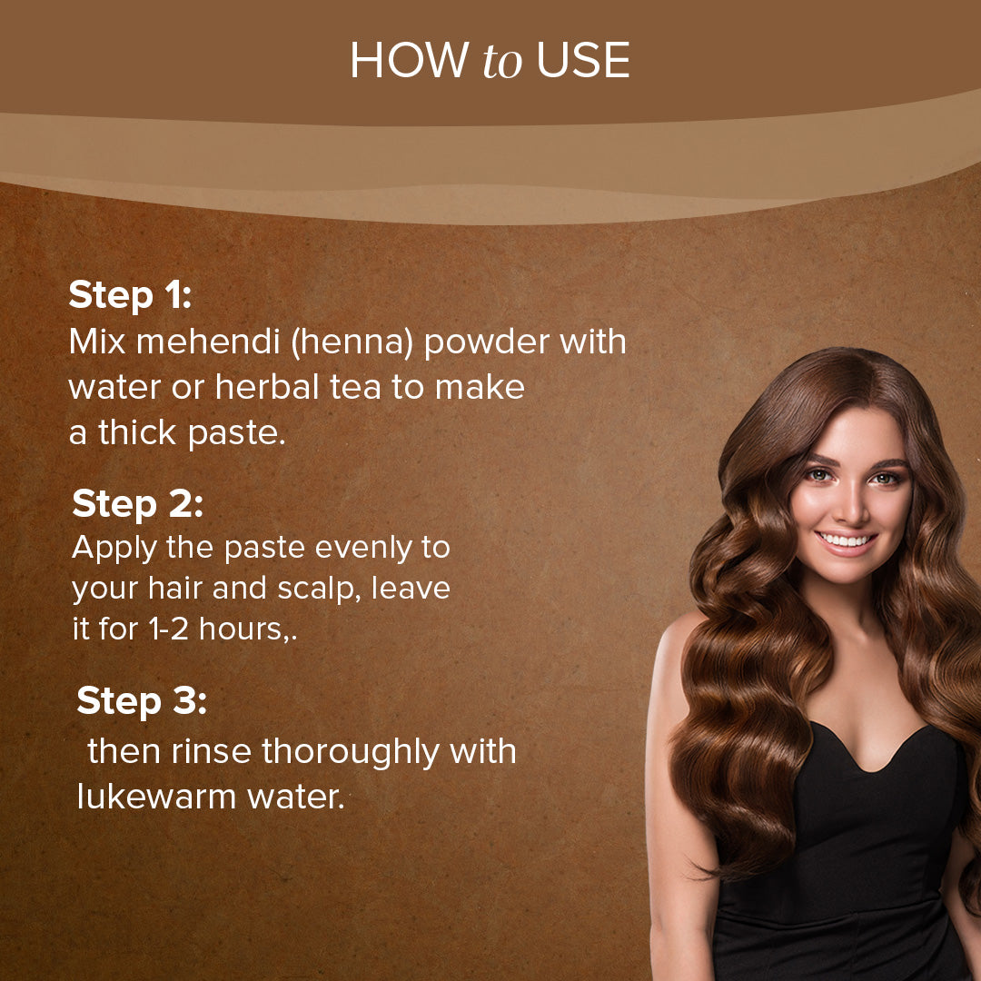 Khadi Natural Brown Mehndi for Hair - 75gm