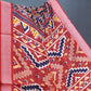 Shades of Navy Blue Colour Patola Print Semi Chanderi Saree By Gayathri Reddy Designer Studio | Swadesiicart